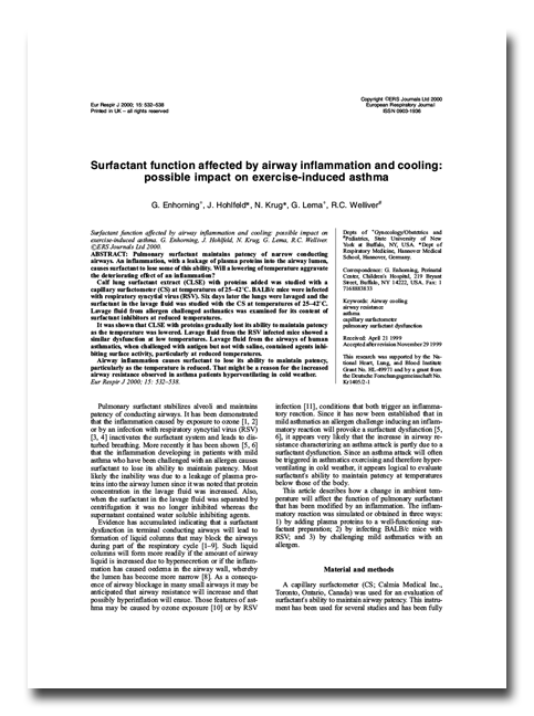 surfactant function